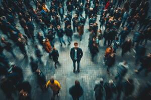 Man In A Crowd Stock Photos, Images and Backgrounds for Free Download