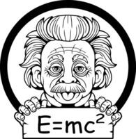 scientist physicist, illustration design vector