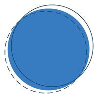 circle geometric shape icon vector