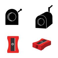 pencil sharpener icon illustration design vector