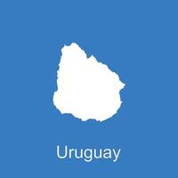 uruguay country map icon illustration design vector