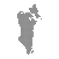 Bahrain map icon vector