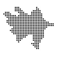 azerbaijan map icon vector