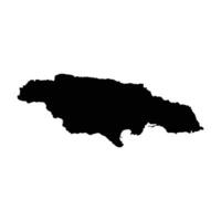 Jamaica country map icon vector