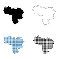 Venezuela map icon vector