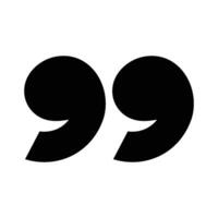 quotation mark icon vector