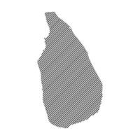 Sri Lanka map icon vector