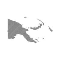 Papua New Guinea map icon vector