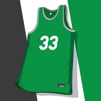 simple design look of basketball jersey uniform apparel template vector