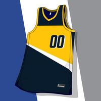 abstract design of basketball jersey uniform template vector