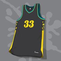modern look template of basketball uniform vector