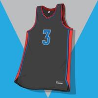 dark color basketball jersey template design vector
