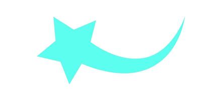 Y2K comet shape symbol. Retro shape in abstract form. Space element, modern aesthetic, psychedelic vibe. Perfect for trendy decorations, streetwear logos, or nostalgic graphics. vector
