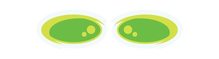Y2K abstract eyes sticker. Playful eye symbol with a cool retro shape. Psychedelic element of modern design, trendy graphic, perfect for decoration and streetwear collection. vector