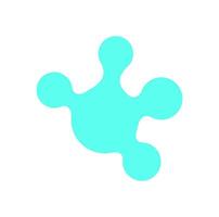 Psychedelic Y2K metaball shape. Retro abstract shape with a modern design. Unique icon and pattern, perfect for trendy decoration and artistic projects. vector