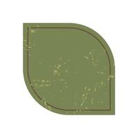 Brutalist abstract shape. Modern icon with grunge texture and flat form. Unique figure and element, perfect for creative projects, trendy designs, or contemporary art displays. vector