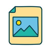 Picture file format isolated icon illustration design vector