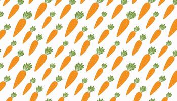 Carrot pattern. Vegetable background. Illustration. vector