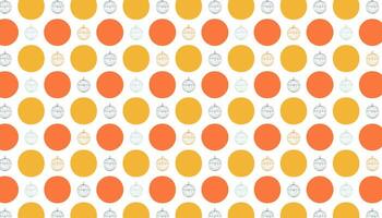 Pattern with orange and yellow cultery on white background. vector