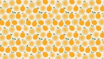 Pattern with musk melons vector