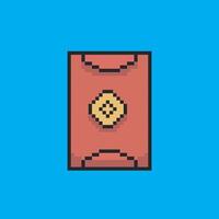 chinese new year envelope pixel art vector