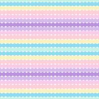 Horizontal Dot of Rainbows pastel colors on white background. Seamless pattern. vector