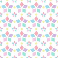 Pentagon shape of pastel colorful. Cute style. Seamless pattern on white background. vector