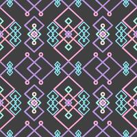 Abstract of line art, geometric technology icon board. Seamless pattern. vector