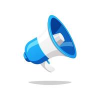 Loudspeaker megaphone isolated on white background. vector