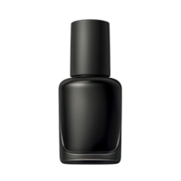 Black Nail Polish Bottle with Minimalist Design png