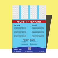 Real estate flyer maker vector