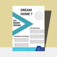 Real Estate company Flyer Design vector