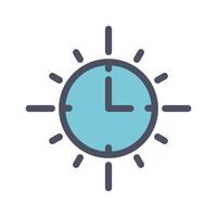 Watch icon , Time icon , Clock icon in white background vector