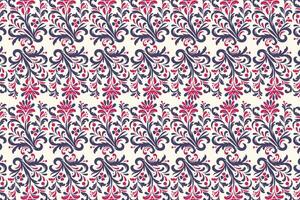 abstract seamless floral artwork with bold vintage motifs and ethnic patterns for innovative fabric and wallpaper applications vector