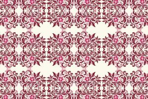 abstract seamless floral pattern with vintage ornament for fabric design wallpaper and traditional ethnic motifs in botanical textures vector