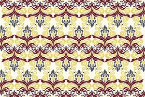 abstract seamless design with elegant floral arrangements and traditional ethnic patterns for unique fabric and wallpaper creations vector
