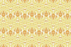abstract floral seamless pattern with vintage ikat motifs and botanical elements for fabric and wallpaper all over flower blossom textured design with artistic flair vector