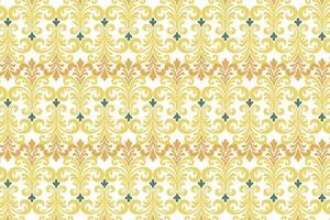 abstract vintage floral seamless pattern with ikat and botanical motifs for fabric and wallpaper all over textured flower blossom design with modern traditional touch vector