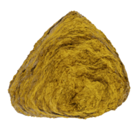 3d render of gold nugget. concept of gold mining results png