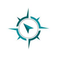Compass icon. Compass icon isolated on white background. Modern compass logo design. Compass icon simple sign. Navigation Logo maps. vector