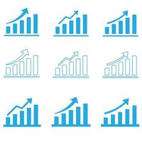 A sharp graph chart silhouette, featuring dynamic lines and bars, symbolizing analytics, performance, and measurable success. vector