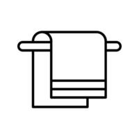 Towel bathroom icon line design templates simple and modern vector