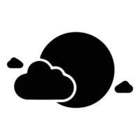moon icon isolated on background vector