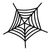 Spider web icon isolated on background vector