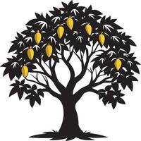 Beautiful Mango Tree in Summer vector