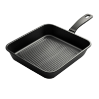 A black square pan with a handle png