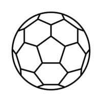 Soccer football isolated linear style icon illustration vector