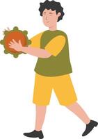 Man Playing Tambourine vector