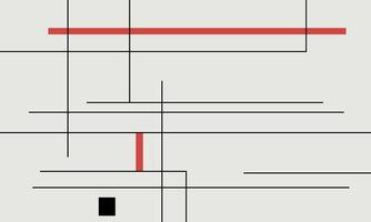 A black and red line drawing on a white background vector