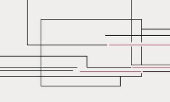 A diagram of a square with a red line vector